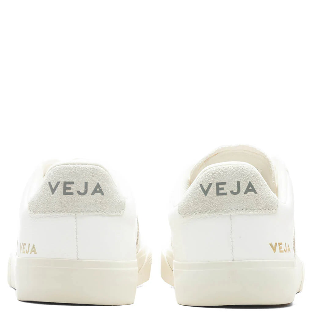 Womens Campo Chromefree Extra White Natural Suede