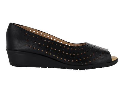 Zapatos de Cuña Capricho Negro para Mujer
