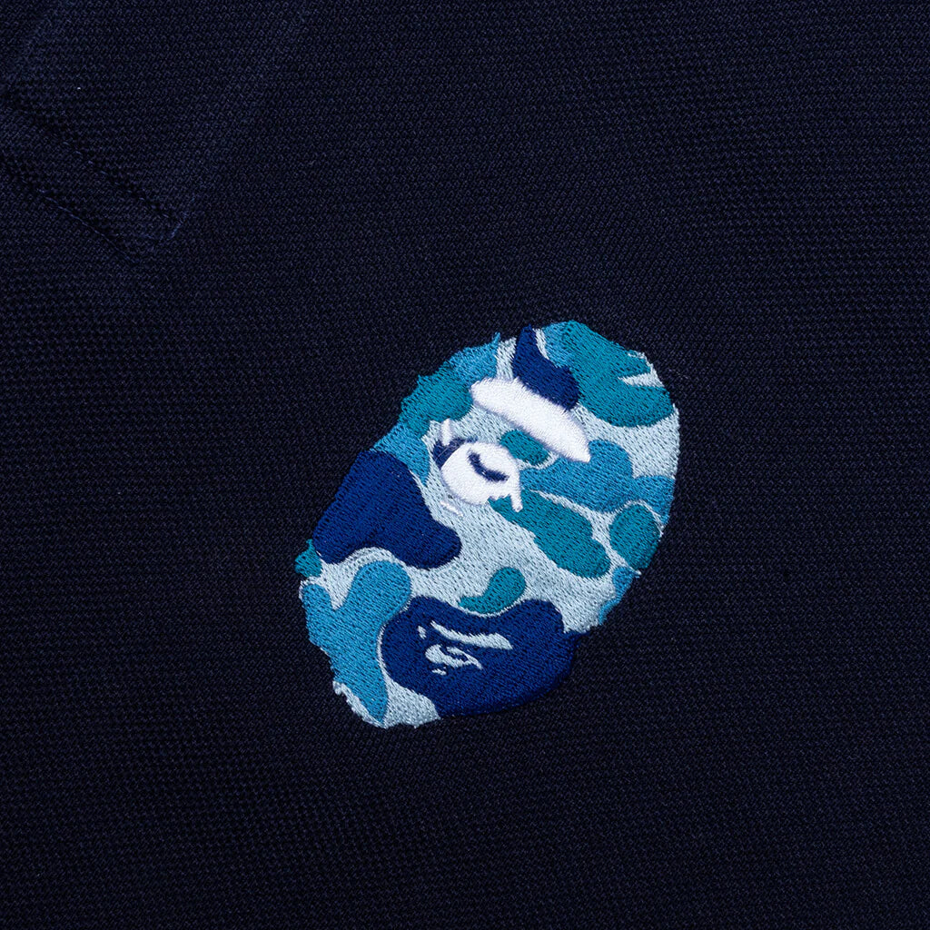Kids One Point Polo Shirt Navy