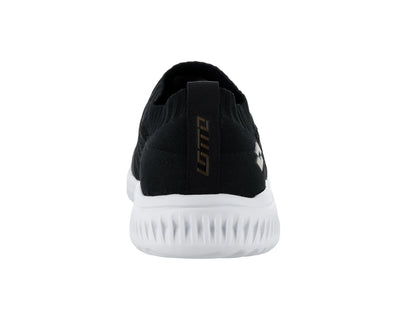 Tenis Lotto Mila Negro con Dorado para Mujer