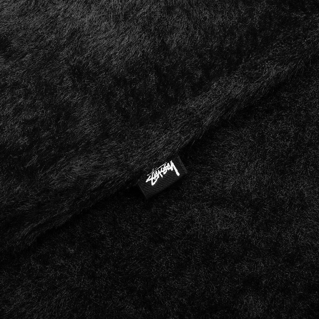 Shaggy Cardigan Black