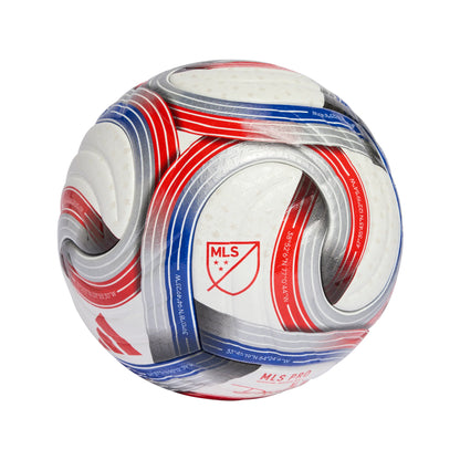 adidas 2026 Major League Soccer Pro Ball White Royal Blue Red Silver