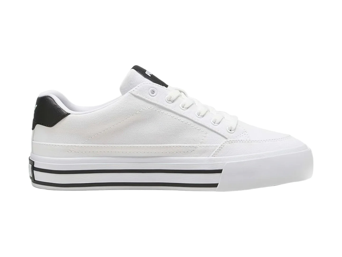 Tenis PUMA Court Classic Vulc Blanco y Negro para Hombre