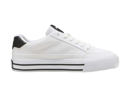 Tenis PUMA Court Classic Vulc Blanco y Negro para Hombre