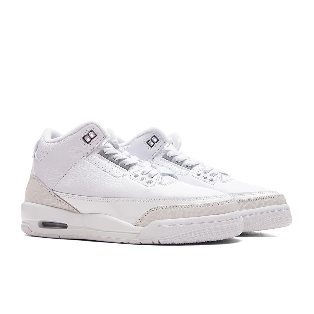 Air Jordan 3 Retro Pure Money GS White Metalic Silver