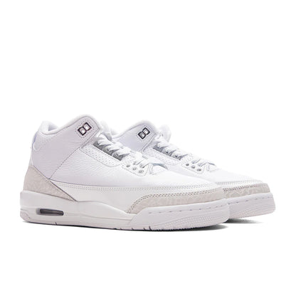 Air Jordan 3 Retro Pure Money GS White Metalic Silver