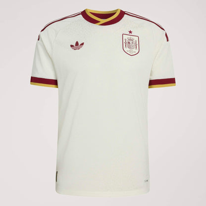 adidas Spain Away Authentic Mens Soccer Jersey 2026 White