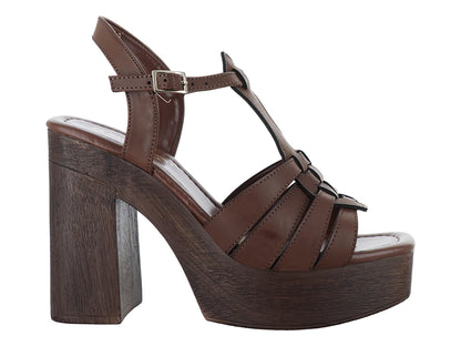Sandalias Senties Café para Mujer