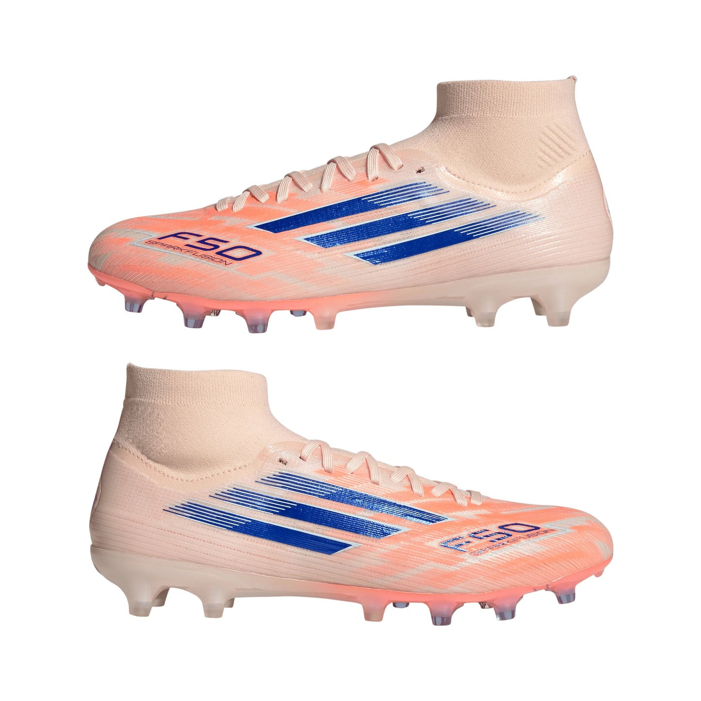 adidas F50 SparkFusion Pro FG AG Womens Soccer Cleats Orange Blue