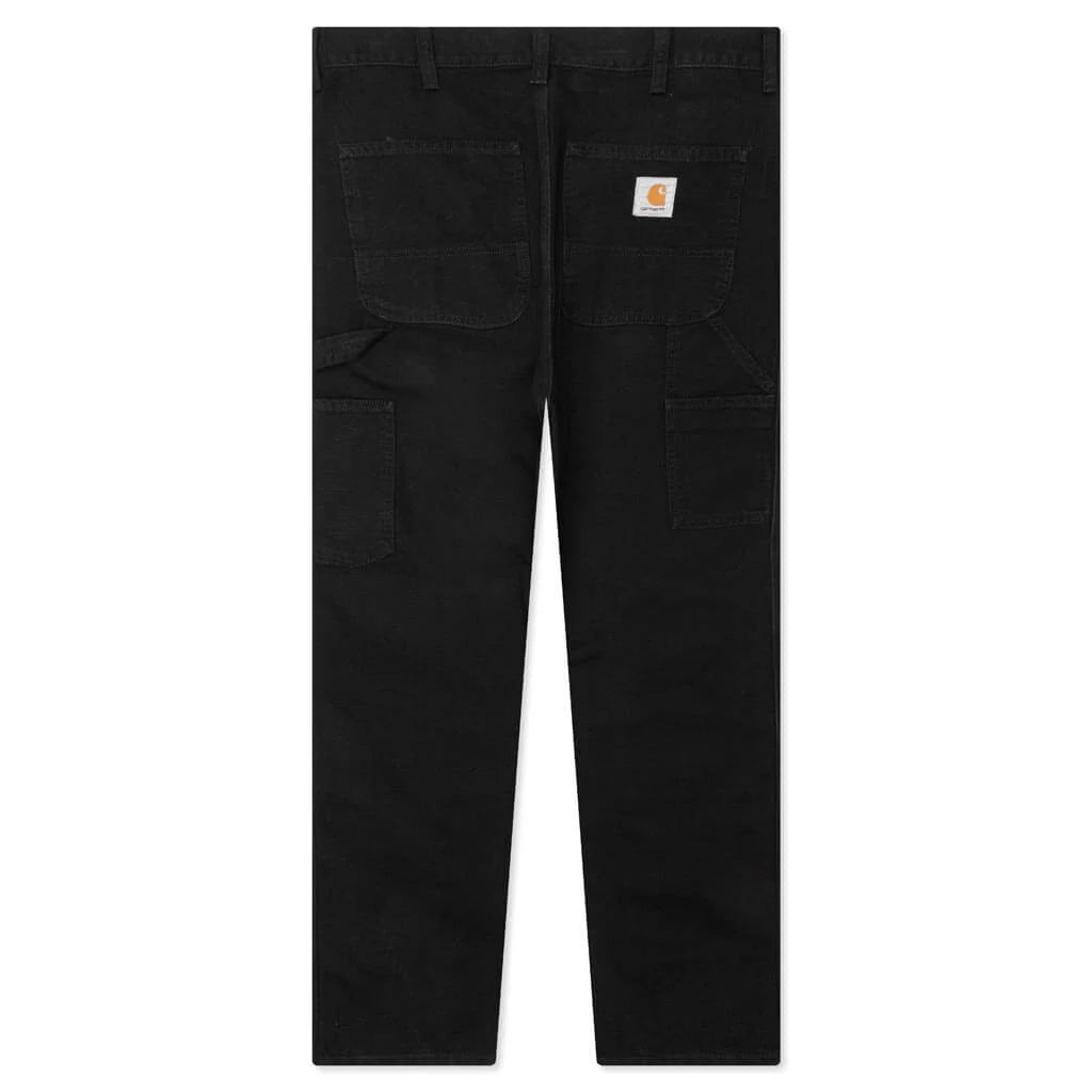 Double Knee Pant Black Aged Canvas