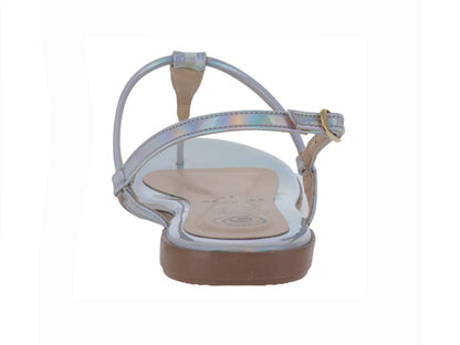 Sandalias Luna Rosa Color Plata para Mujer