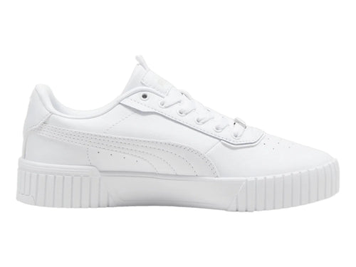 Tenis PUMA Carina 20 Lux Blanco y Plata para Mujer