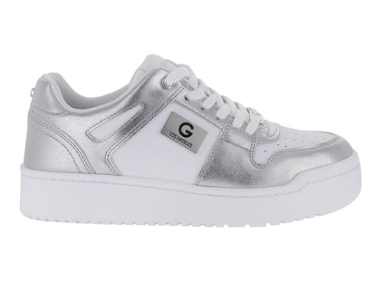 Tenis GBG Blanco y Plateado para Mujer