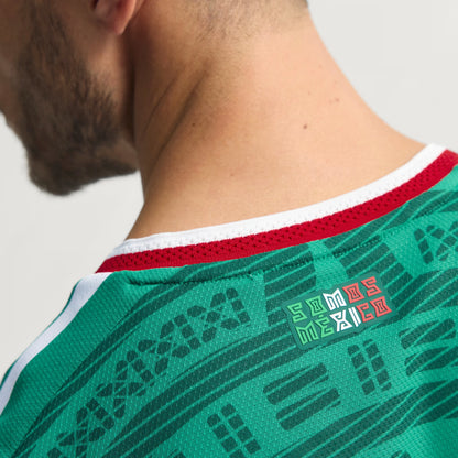adidas Mexico Home Authentic Mens Soccer Jersey 26 Green