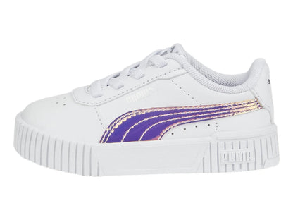 Tenis PUMA Carina 20 Holo Blanco y Plata para Niña