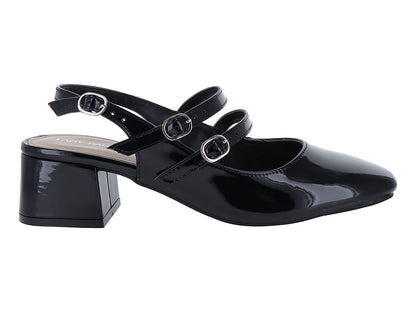 Zapatillas Lady Paulina Negro Charol para Mujer
