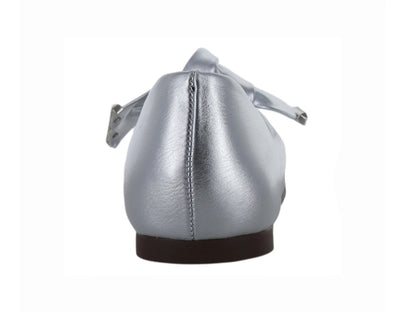 Zapatos Planos Salamandra Color Plata para Mujer