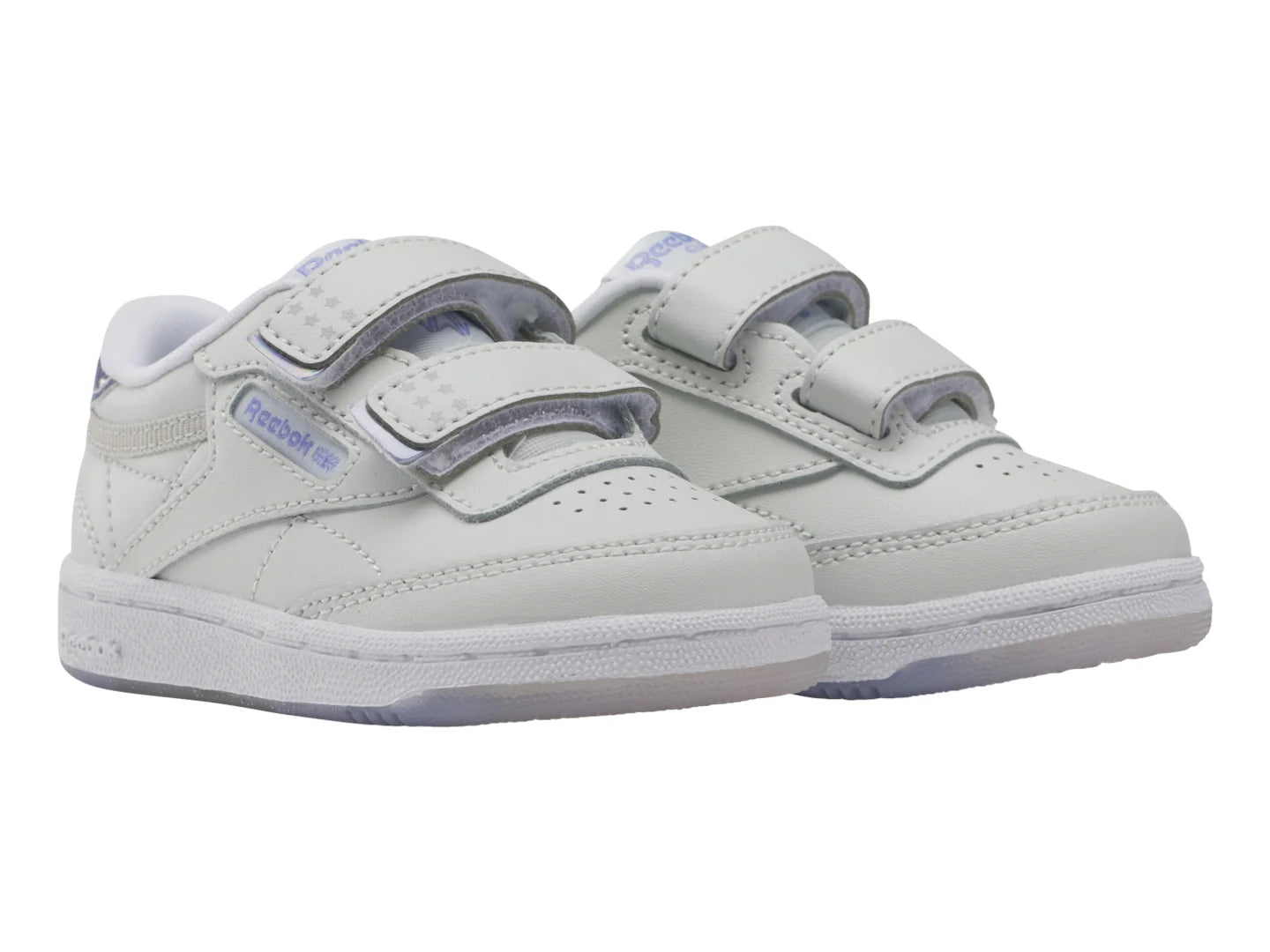 Tenis Reebok Club C 2V 20 Gris y Morado para Niño