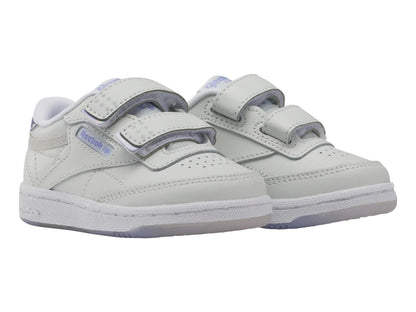 Tenis Reebok Club C 2V 20 Gris y Morado para Niño