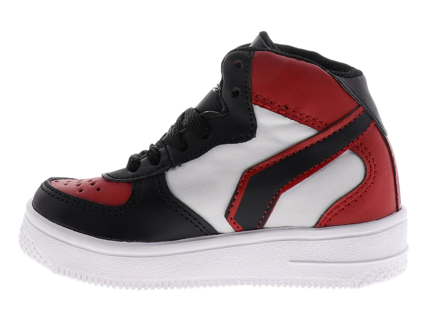 Tenis New Boys Negro Rojo Blanco para Niño