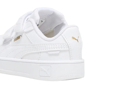 Tenis PUMA Carina Street V Blanco y Oro para Niña