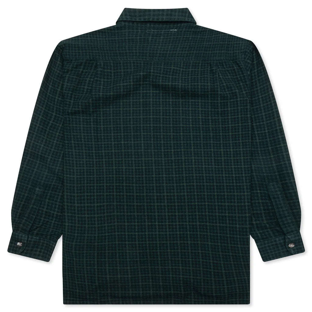 Over Dyed Ribbon Shirt Green