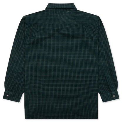 Over Dyed Ribbon Shirt Green