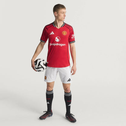 adidas Manchester United Home Authentic Mens Soccer Jersey 25 26 Red