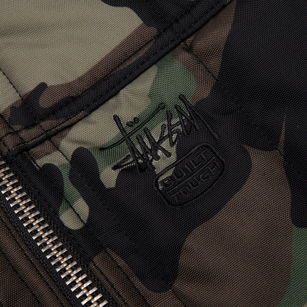 Work Jacket Quilted Nylon Woodland Camo