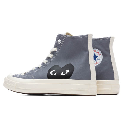 Converse x Comme Des Garcons PLAY All Star Chuck 70 Hi Grey