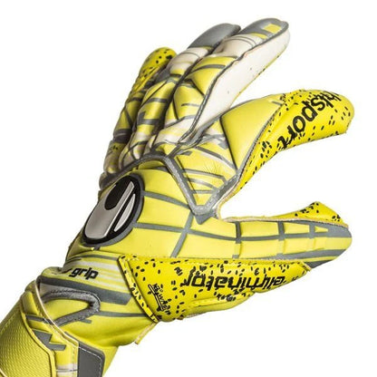 Uhlsport Eliminator Supergrip HN Goalkeeper Gloves Lite Flue Yellow Griffin