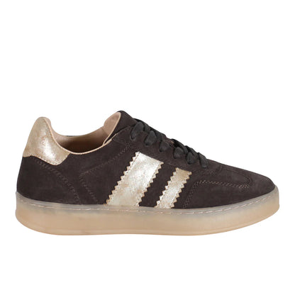 Jon Qwill Metallic Lace Up Sneakers
