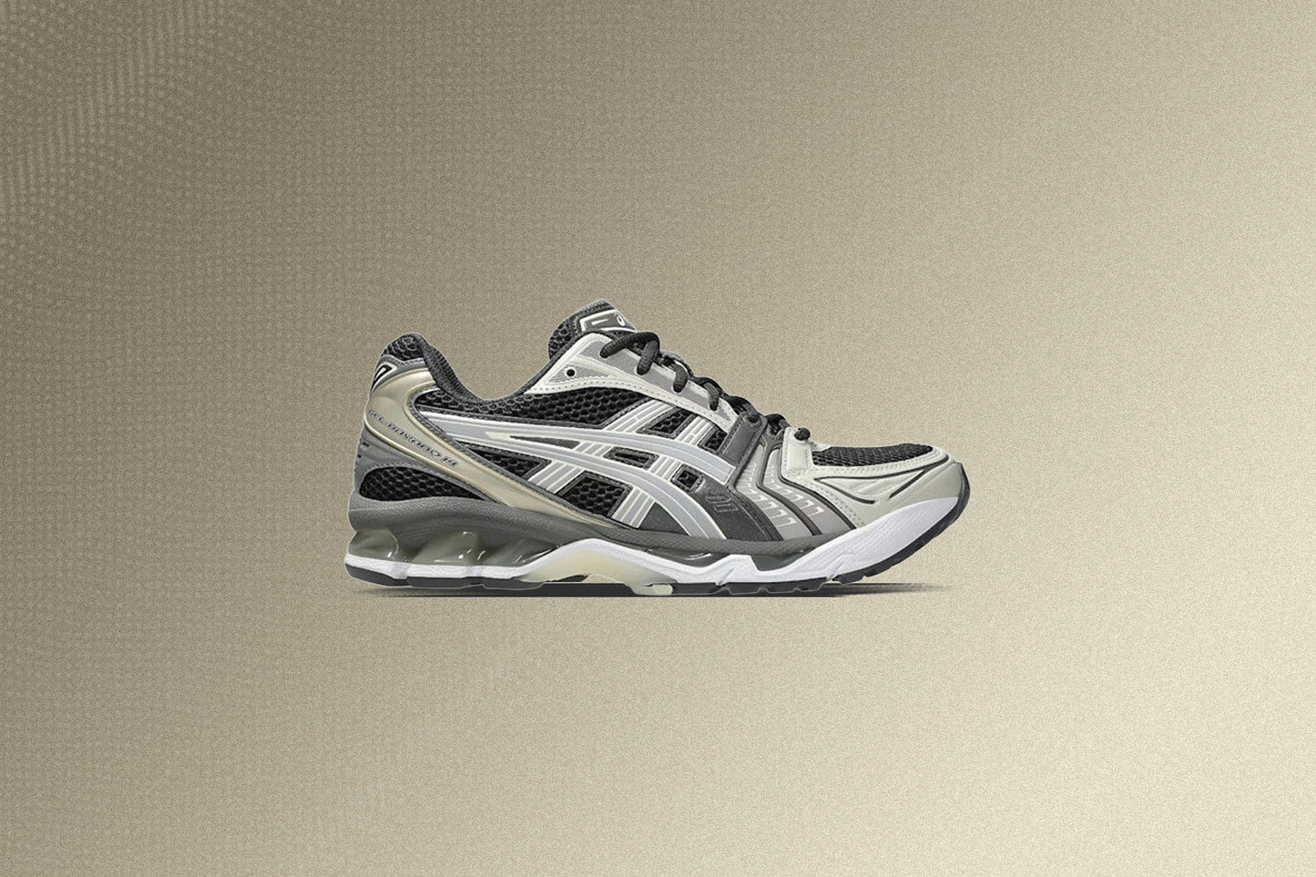 Gel Kayano 14 Obsidian Grey Cement Grey