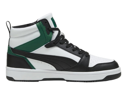 Tenis PUMA Rebound V6 Blanco Negro y Vino