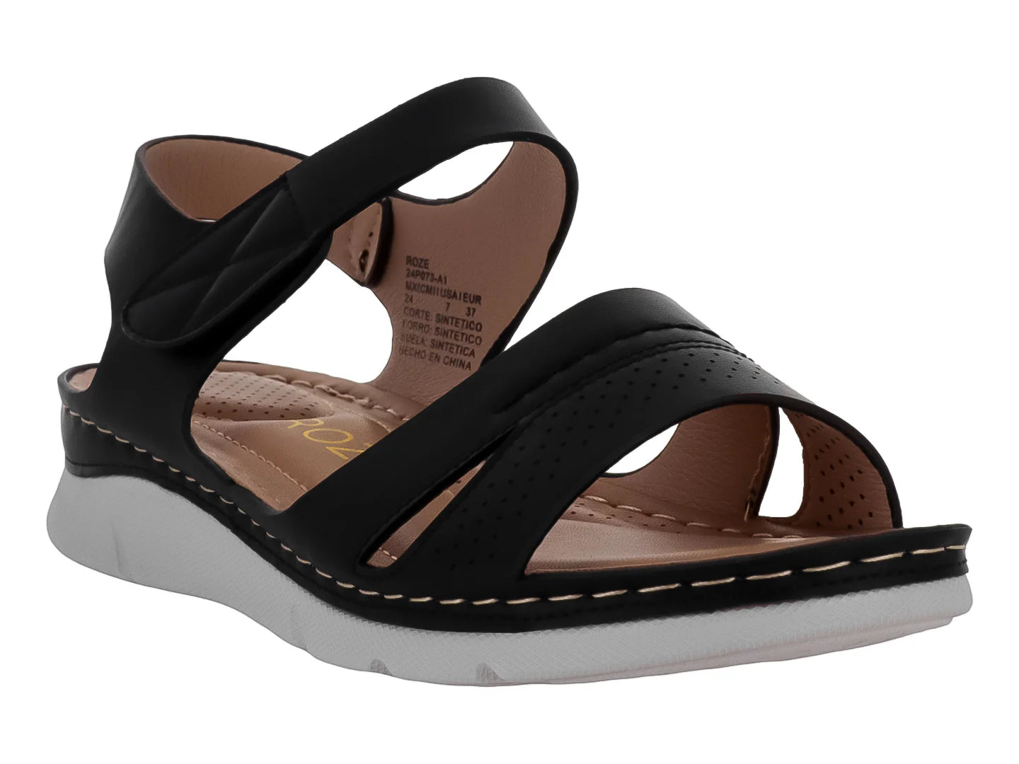 Sandalias ROZE Negro para Mujer