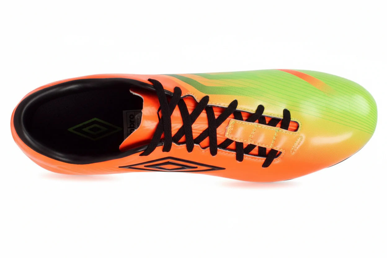 Umbro GT II Pro A FG Firm Ground Soccer Cleats Orange Green