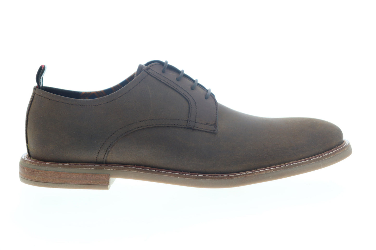 Ben Sherman Birk Plain Toe BNM00022 Mens Brown Leather Low Top Oxfords Shoes