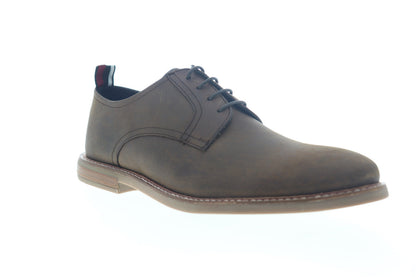 Ben Sherman Birk Plain Toe BNM00022 Mens Brown Leather Low Top Oxfords Shoes