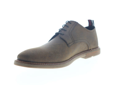 Ben Sherman Birk Plain Toe BNM00022 Mens Brown Leather Low Top Oxfords Shoes