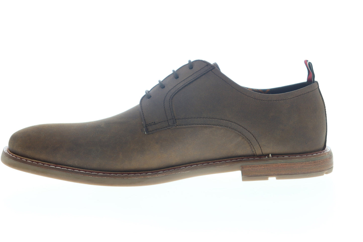Ben Sherman Birk Plain Toe BNM00022 Mens Brown Leather Low Top Oxfords Shoes