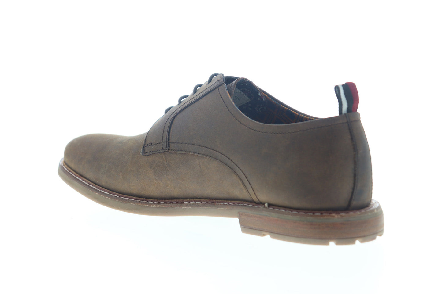 Ben Sherman Birk Plain Toe BNM00022 Mens Brown Leather Low Top Oxfords Shoes