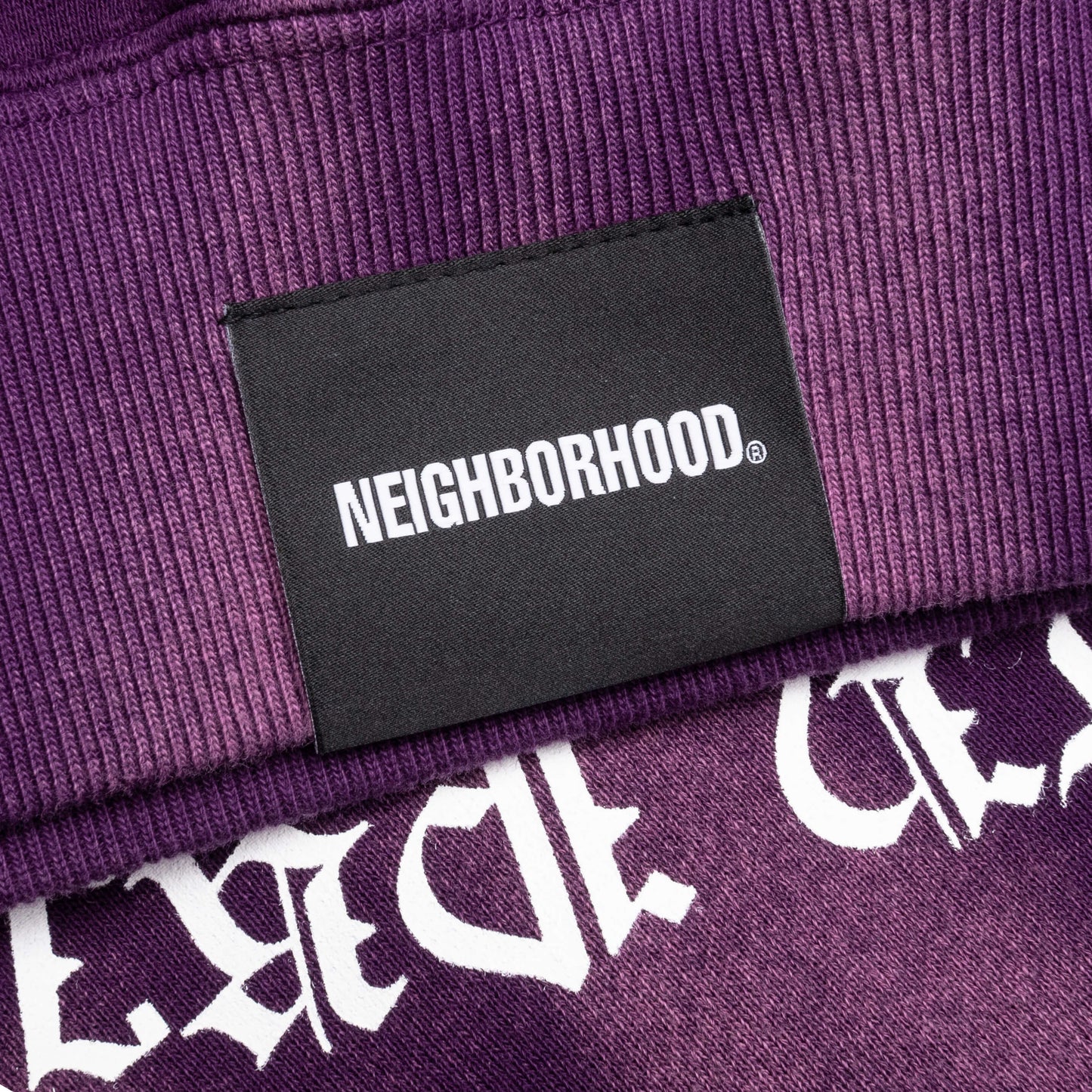Tie Dye Sweat L S Shirt Purple