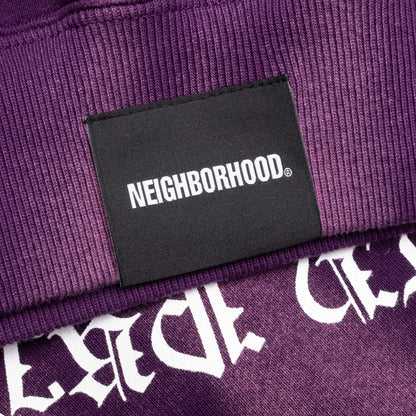 Tie Dye Sweat L S Shirt Purple