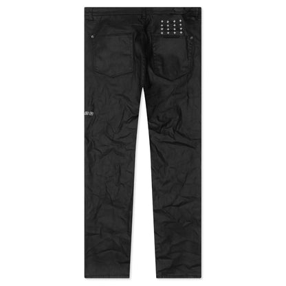 Chitch Waxed Silver Pants Black