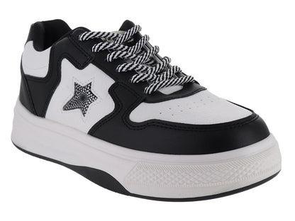 Tenis Clasben Sidney Blanco y Negro para Mujer
