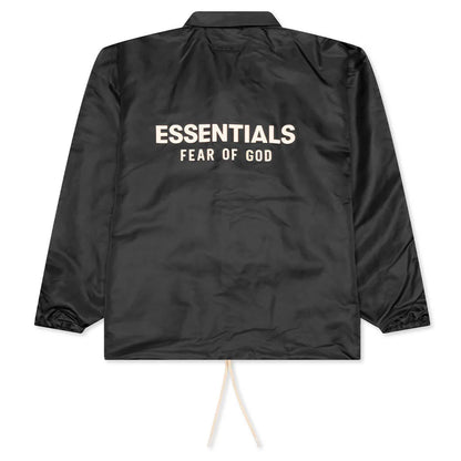 Coaches Jacket Jet Black