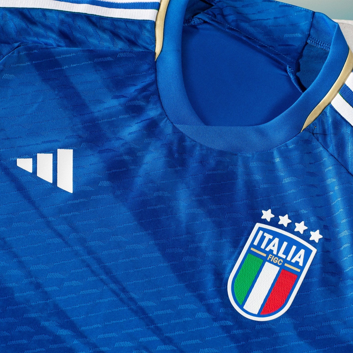 adidas Italy Authentic Home Jersey 23 adidas Blue