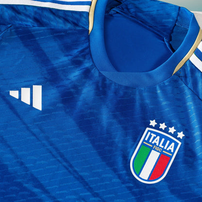 adidas Italy Authentic Home Jersey 23 adidas Blue