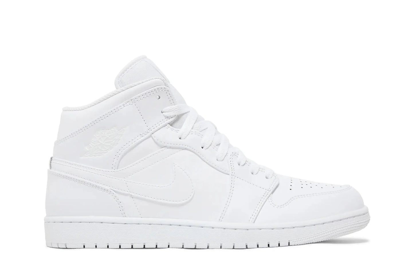Jordan 1 Mid Triple White