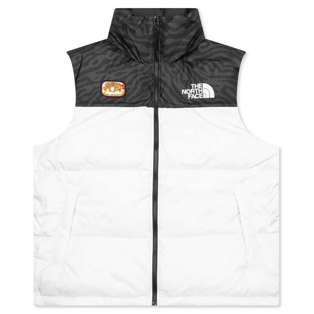 1996 Retro Nuptse Vest White Dune